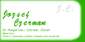 jozsef czerman business card